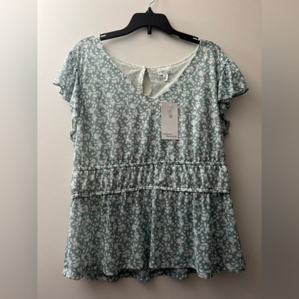 Green and White Madison and Berkeley Top